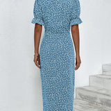 Meredith - Floral V-Neck Dress