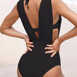 Cassidy | Luxury Sculpting Swimsuit with Deep V-Neck