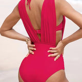 Cassidy | Luxury Sculpting Swimsuit with Deep V-Neck