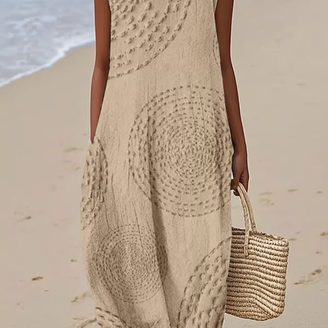 Sadie - Textured Sleeveless Maxi Dress