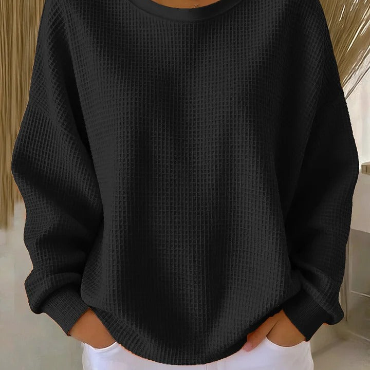 Diane | Classic Waffle Knit Sweater