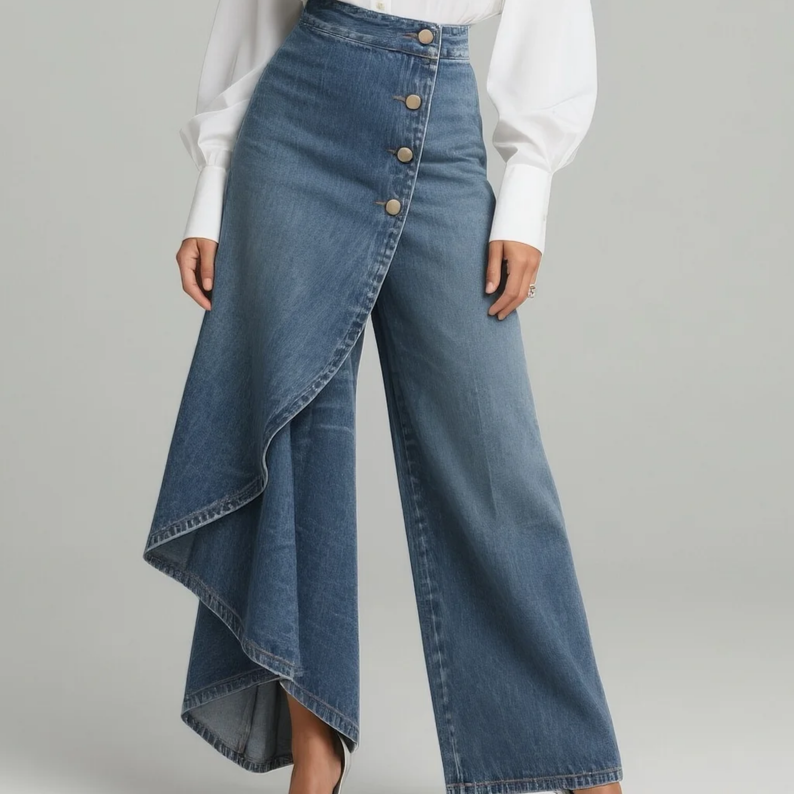 Gabrielle - Wrap Denim Pants