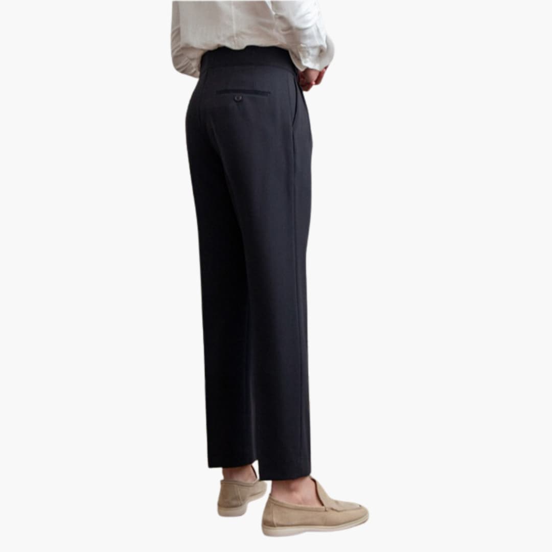 Ronan men's pleated high waist tapered pants, view 4