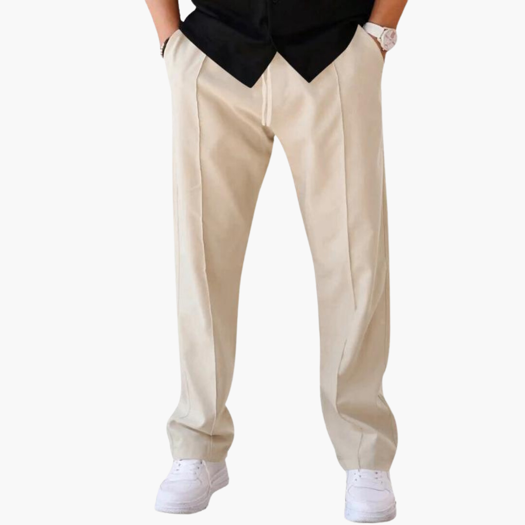 Donovan men's everyday textured straight leg pants, view 12