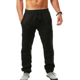 Harvey men's breathable drawstring pants in Black, view 4