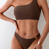 Summer | One-Shoulder Bikini with Ring Detail