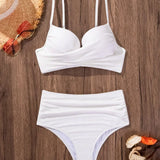Sienna | High-Support Crisscross High-Waisted Bikini