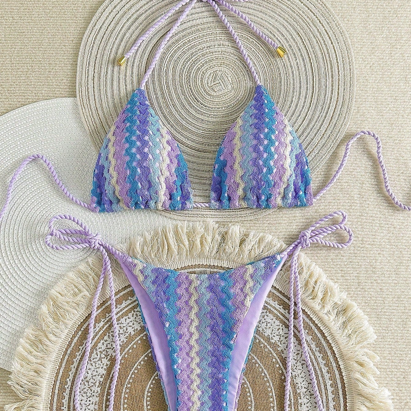 Adalynn - Crochet Look Triangle Bikini