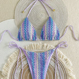 Adalynn - Crochet Look Triangle Bikini