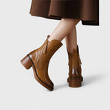 Courtney | Leather Ankle Boots