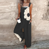 Emma | Oversized Floral Overalls