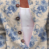 Bailey | Blue Floral Knit Cardigan