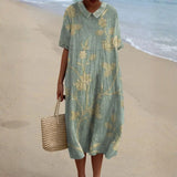 Wendy | Floral Dress with a Charming Peter Pan Collar