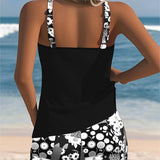 Leslie | Tank Top Swimsuit with Printed Boxer Shorts
