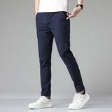 Conrad men's four way stretch waist size pants in Navy Blue, view 3