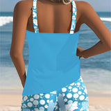 Leslie | Tank Top Swimsuit with Printed Boxer Shorts