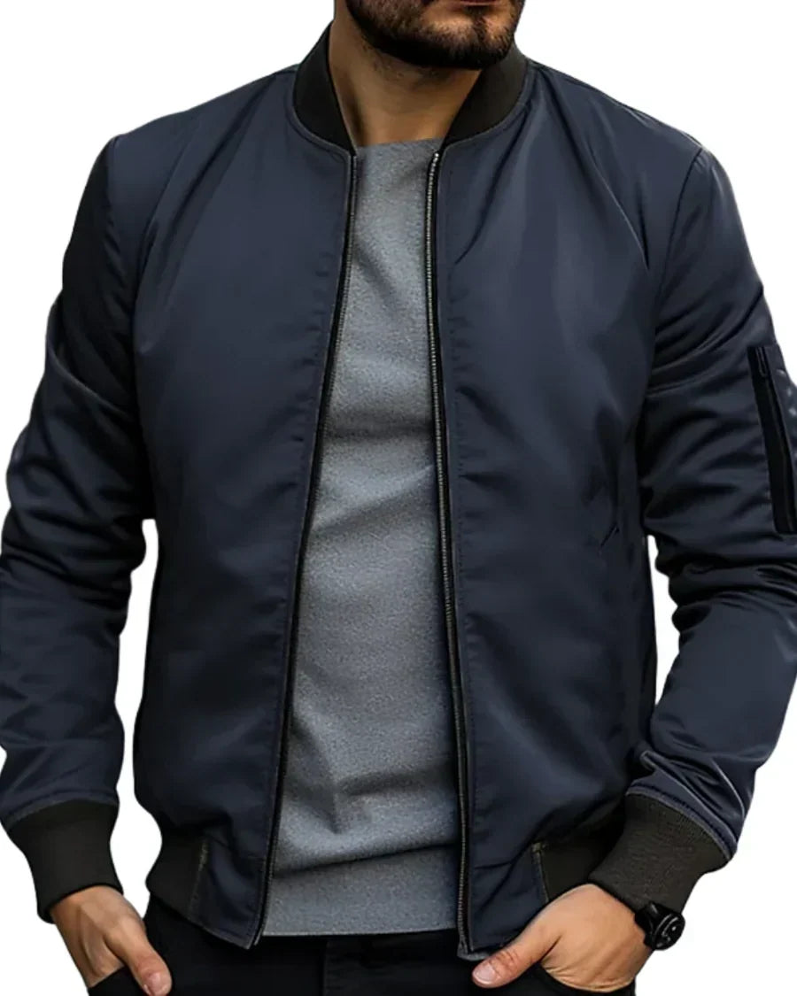 Glenn men's classic lightweight bomber jacket, view 2