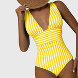 Lily | Striped Swimsuit
