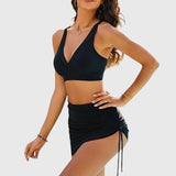 Claire | Tummy Control Bikini Set with Skirt