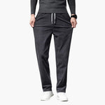 Roland men's corduroy drawstring pants in Gray, front view