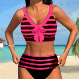 Molly | High-Waisted Striped Bikini