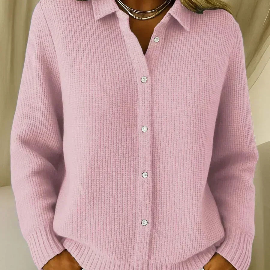 Heloise - Ribbed Knit Cardigan, Four Colours