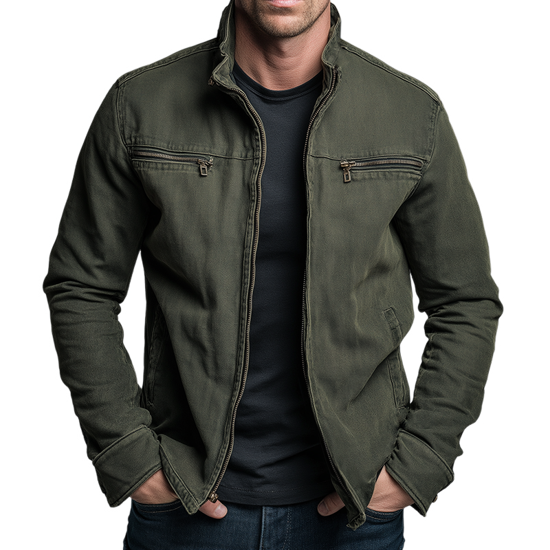 Harold men's vintage cotton field jacket, view 2