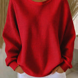 Diane | Classic Waffle Knit Sweater