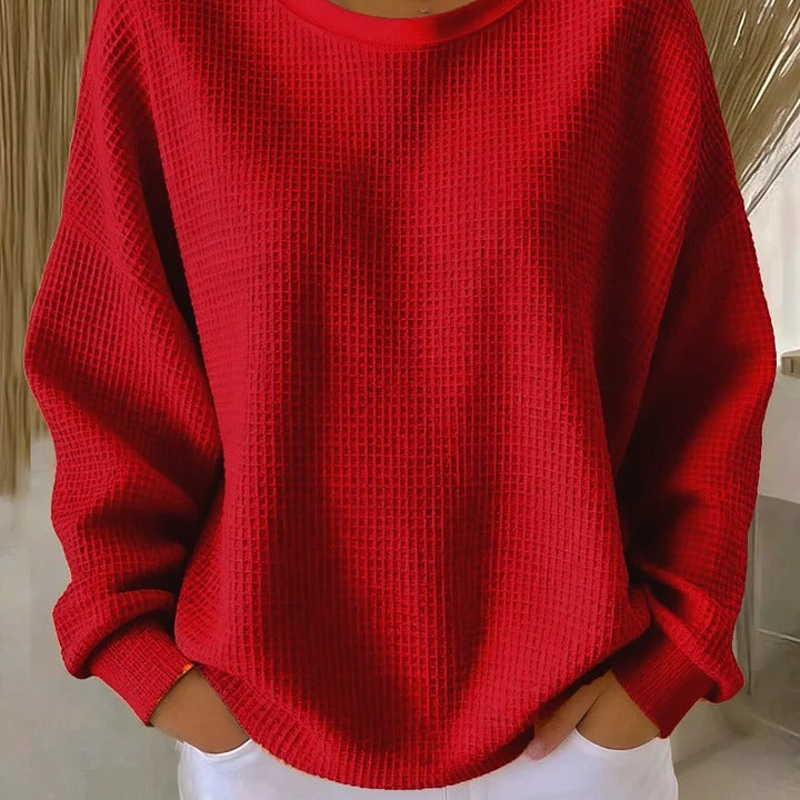 Diane | Classic Waffle Knit Sweater