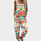 Kaylee | Folk Floral Bee Overalls