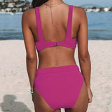 Victoria | High-Waisted Solid Swimsuit