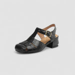 Cassie woven slingback Mary Jane shoes, view 6