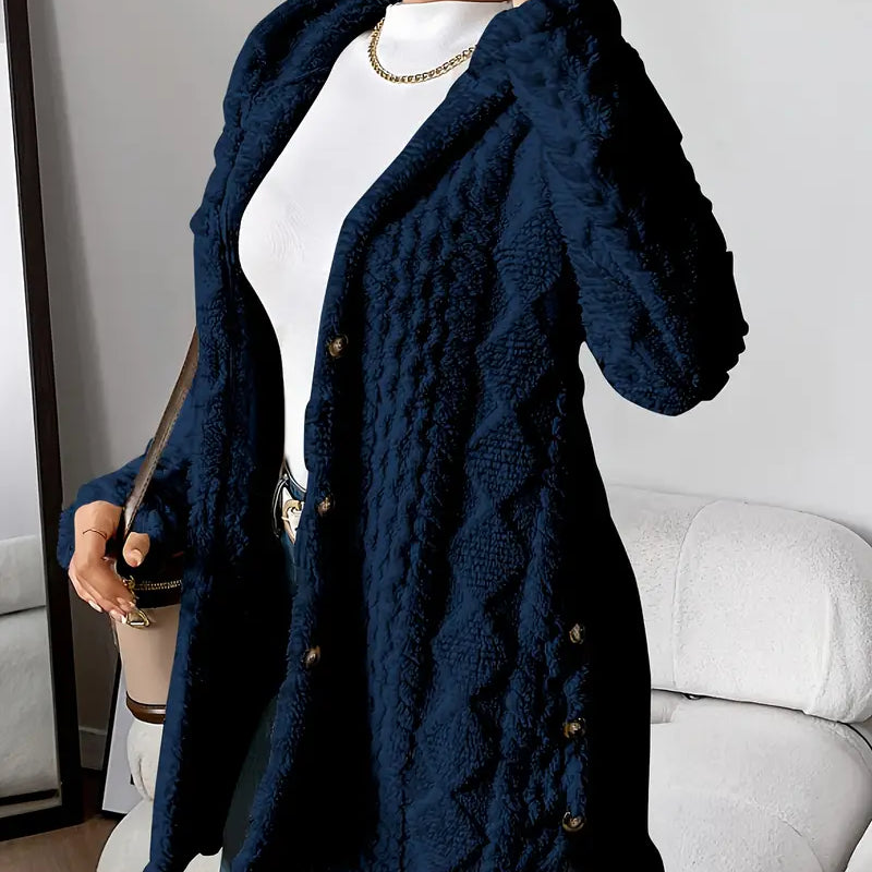 Sara - Fleece Hooded Coat