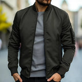 Glenn men's classic lightweight bomber jacket in Green, view 4