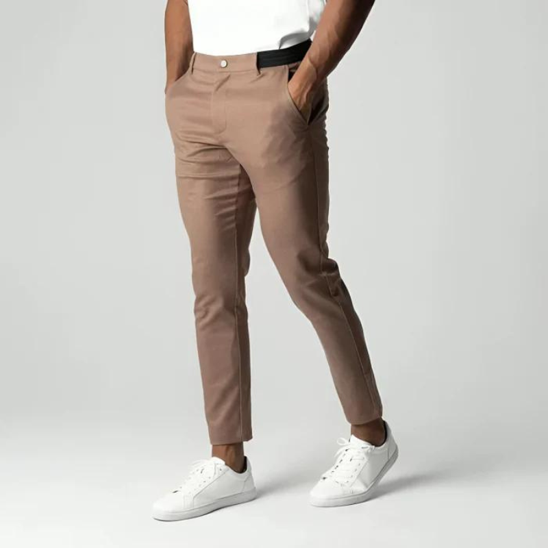 Holden men's premium stretch pants in Khaki, view 5