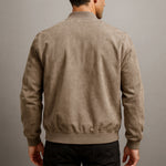 Dennis men's suede bomber jacket, view 6