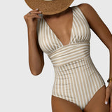 Lily | Striped Swimsuit