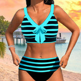 Molly | High-Waisted Striped Bikini