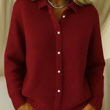Hannah | Ribbed Knit Cardigan
