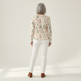 Hazel fall forest waffle knit sweater, view 5