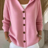 Doris | Hooded Knit Cardigan