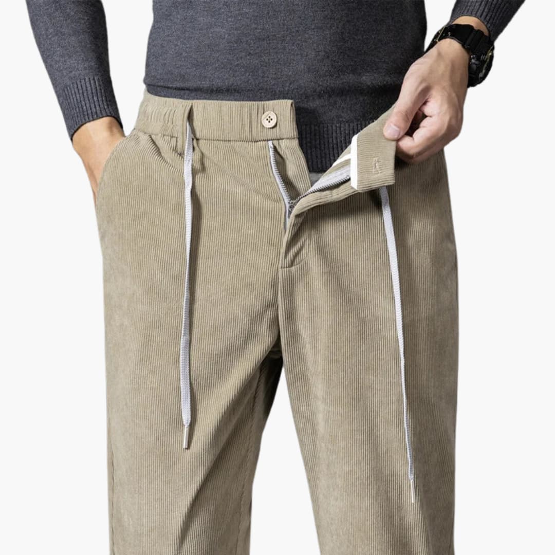 Roland men's corduroy drawstring pants, view 9