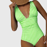 Lily | Striped Swimsuit