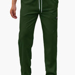 Reggie men's straight leg drawstring joggers in Green, view 2