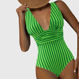 Lily | Striped Swimsuit