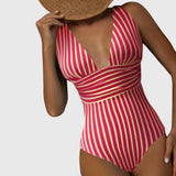 Lily | Striped Swimsuit