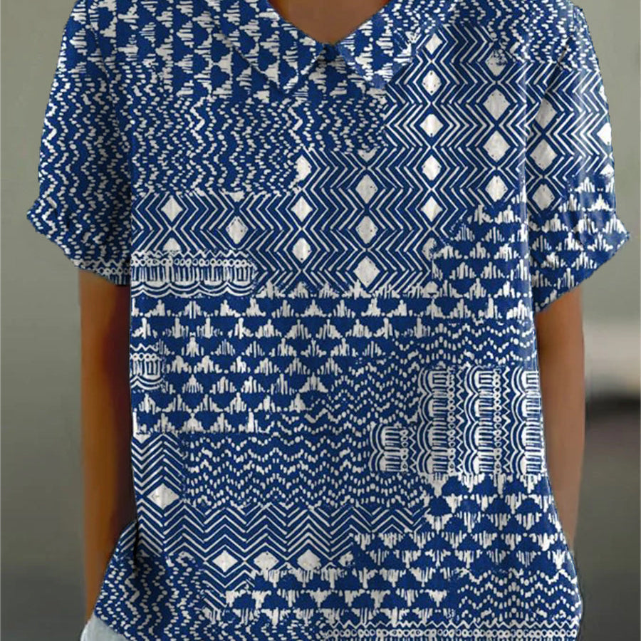 Sienna - Blouse with Tribal Print
