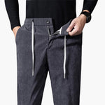 Roland men's corduroy drawstring pants, view 2