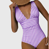 Lily | Striped Swimsuit