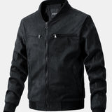 James | Suede Bomber Jacket with Padded Lining